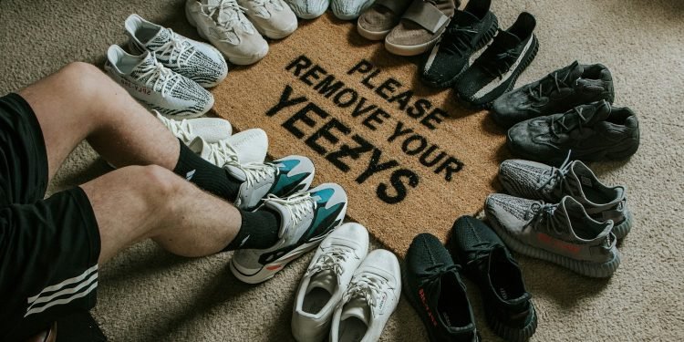 pair of assorted-colorways adidas shoes