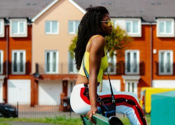 woman sitting on bench